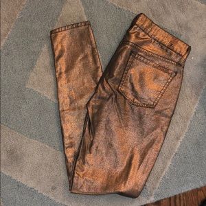 7 for all man kind jeans — bronze shimmer wash✨✨